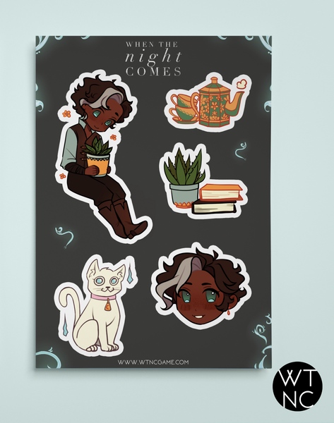 When The Night Comes Sticker Sheets