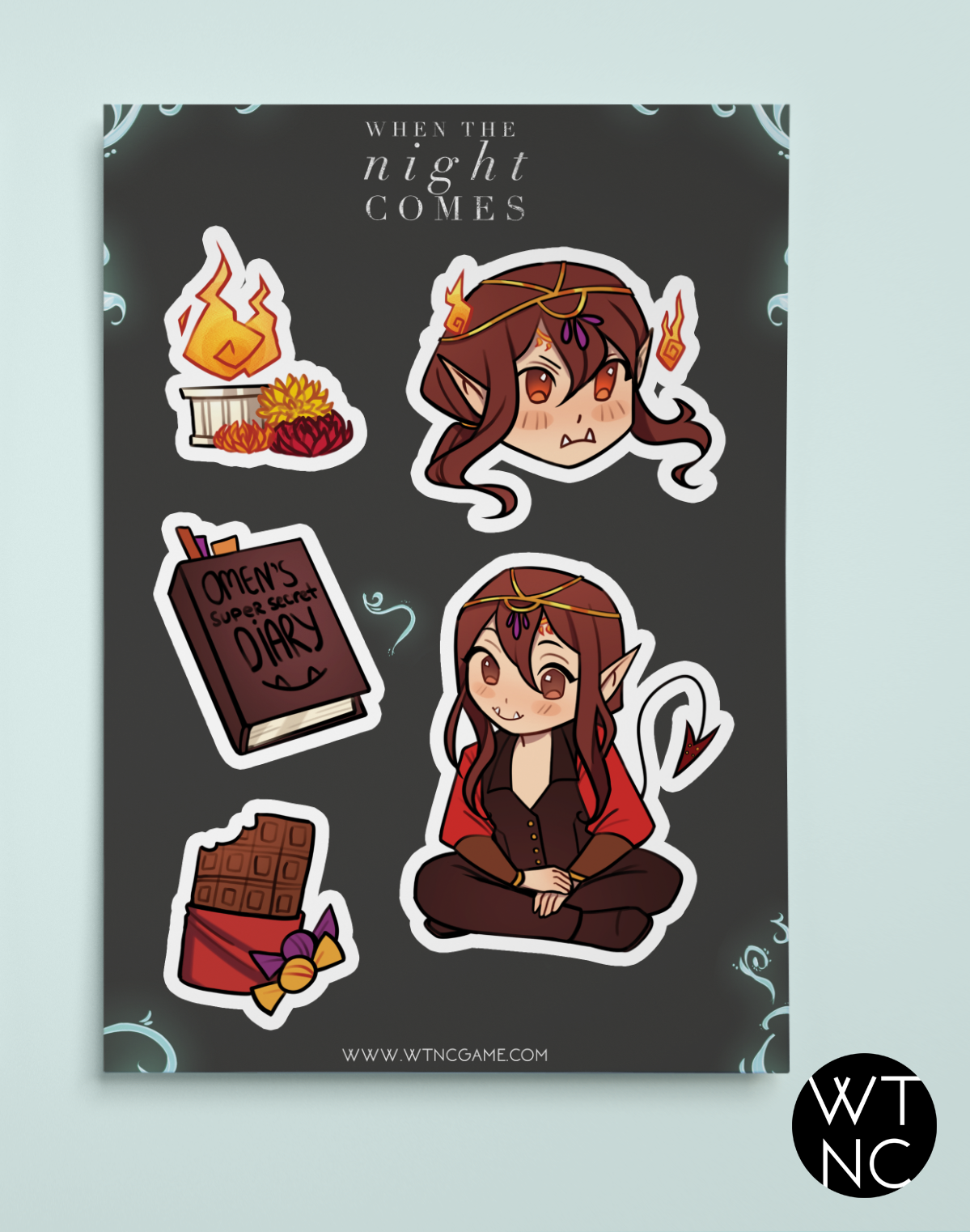 When The Night Comes Sticker Sheets